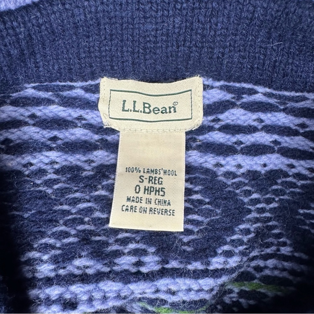 L.L. Bean Fair Isle Cardigan - Picture 5 of 5